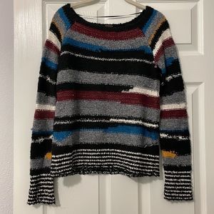Free People Mixed Media Sweater XS